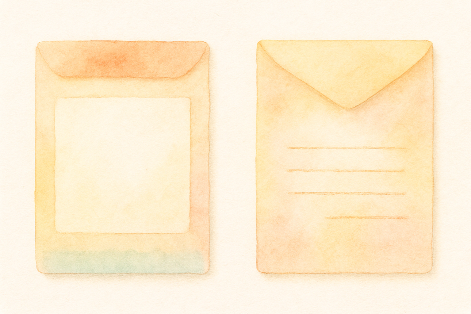 中袋の表面・裏面の記入例イメージ