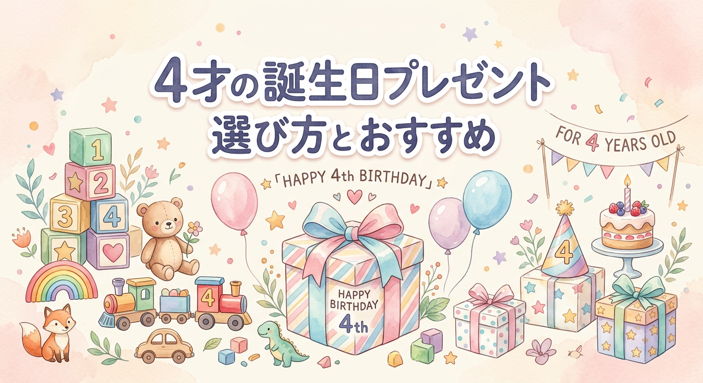 4才の誕生日プレゼント｜男女・予算別の選び方とおすすめ・NG例も